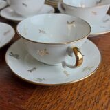 Foëcy porcelain coffee set - SFP - White and gold