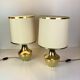 Pair of Italian Brass Table Lamp, 1970s