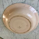Plat creux Digoin Sarreguemines rose années 40