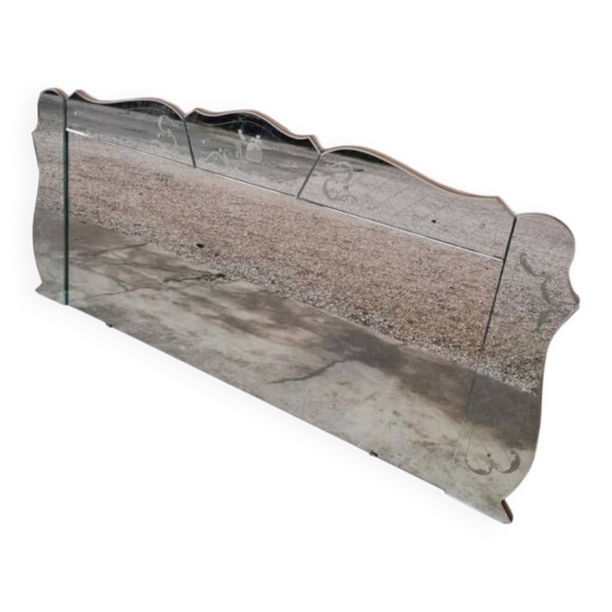 Beveled Venetian brasserie mirror - 1950s