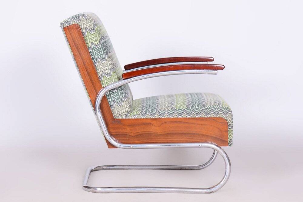 Art Deco Armchair in Beech and Spruce, 1930s