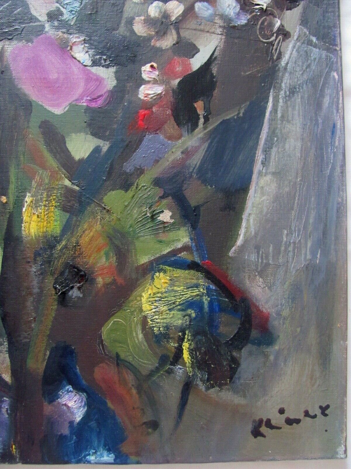 Painting - Field of flowers: orchid and wildflowers