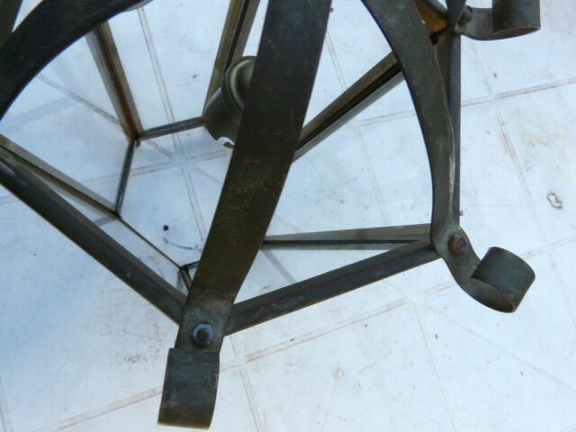 Brass lantern pendant lamp