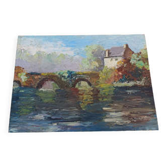 Huile sur Panneaux 19 éme de F.Castet