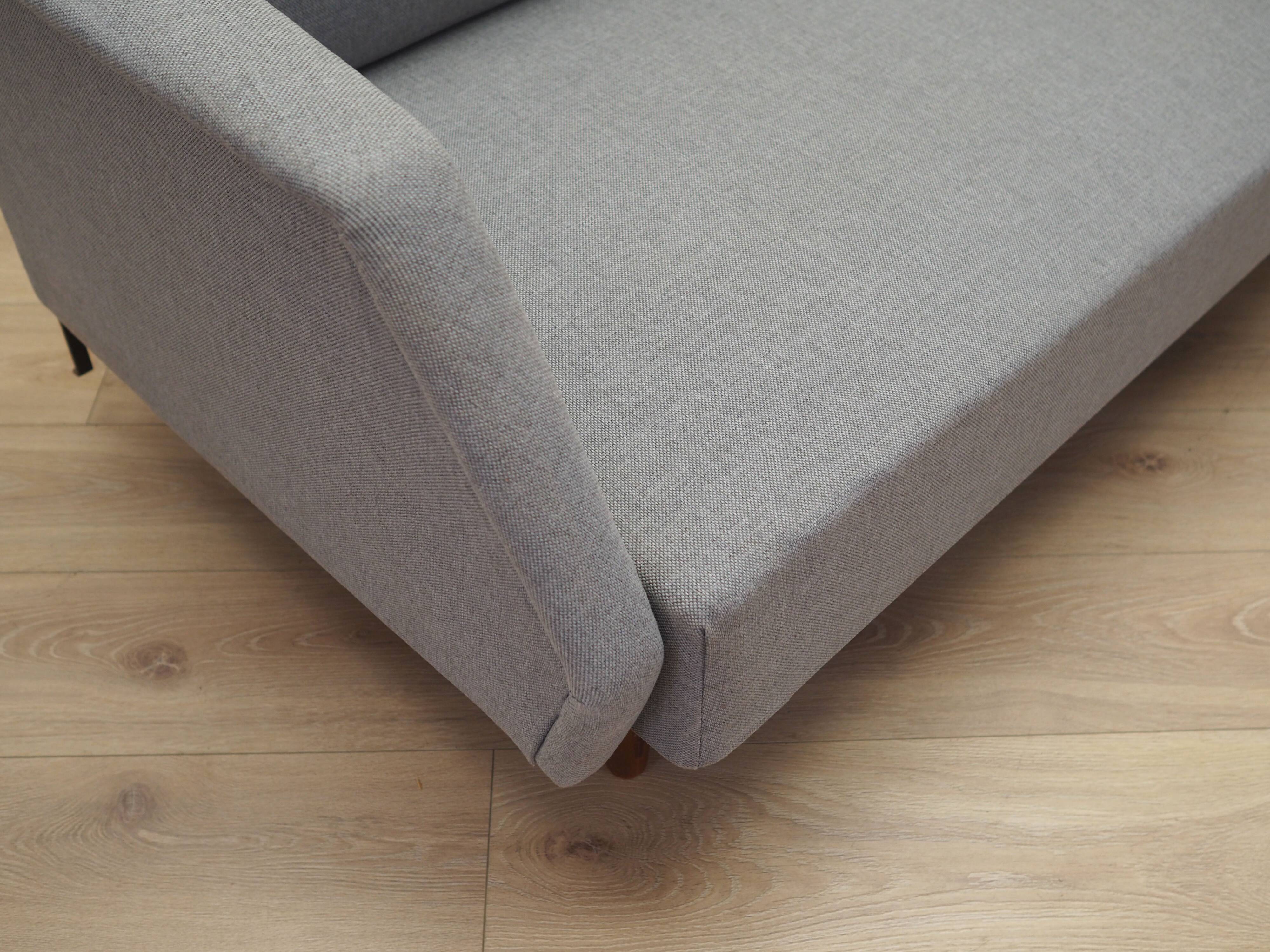 Grey sofa, Danish design, 1960s, produced in Denmark