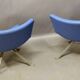 Paire De Fauteuils Design Kesterport Skai Bleu