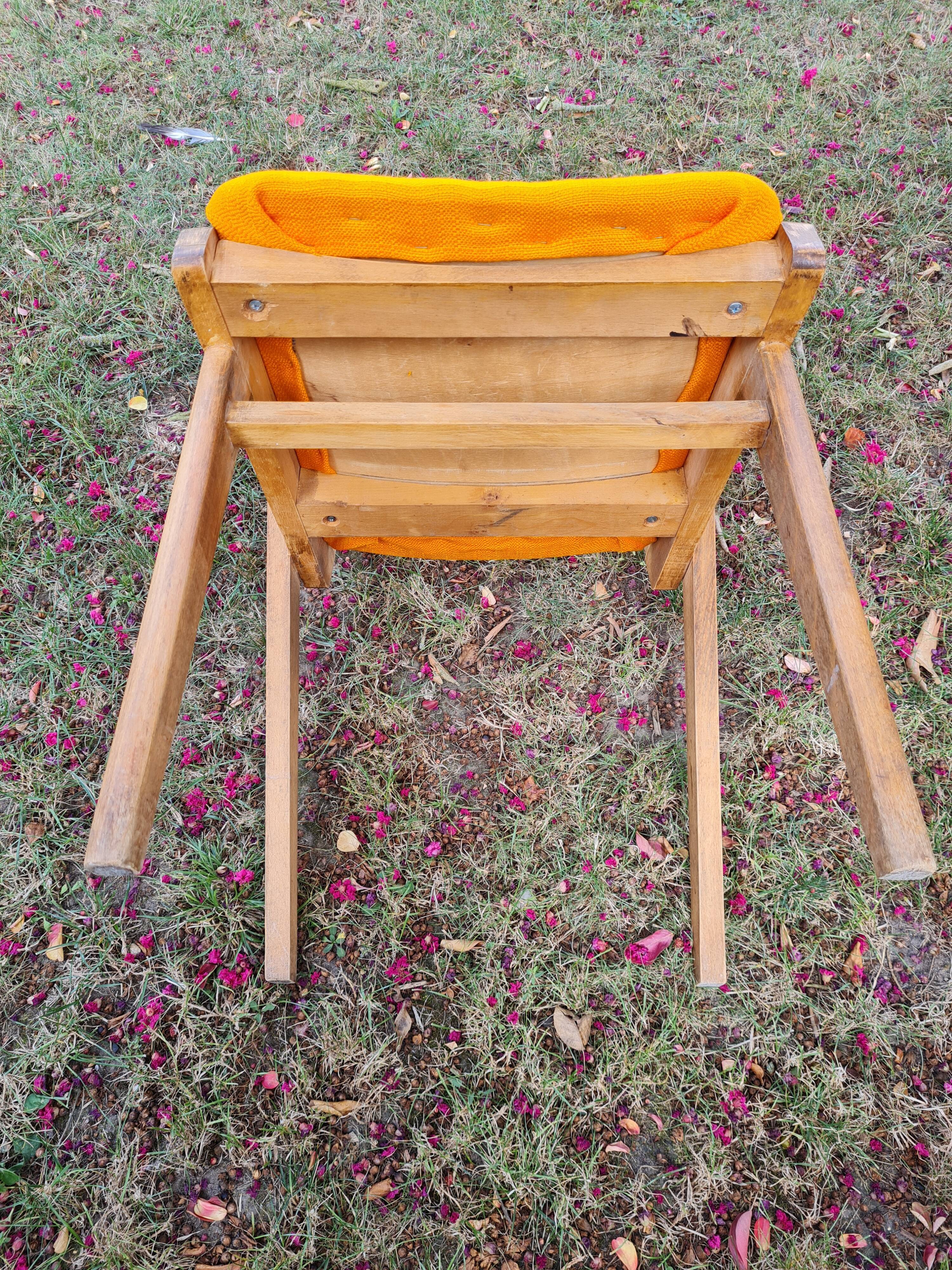 Armchair feet compass design vintage year 50