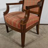 Solid Mahogany Armchair, Directoire Period – Early 19th Century