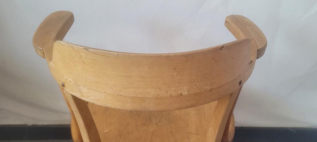 Wooden office bistro armchair