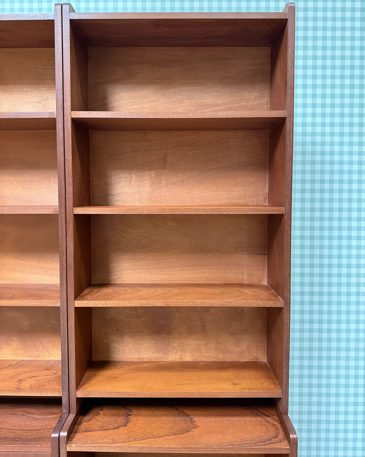 Vintage teak library from the 1960s.