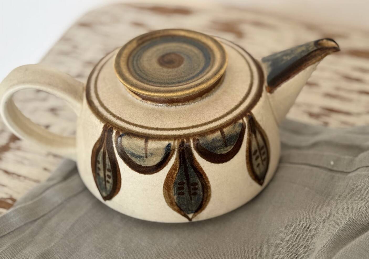 Noomi Backhausen /Søholm Teapot: Danish Mid-Century Stoneware