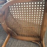 Pair of canned armchairs from the 50s and 60s