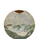 Pierre Devie, Mid-century modern green ceramic solifleur vase, France 1980