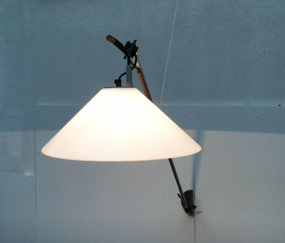 Postmodern Italian wall lamp Aggregato Braccio by Enzo Mari & Giancarlo Fassina for Artemide, 1970s