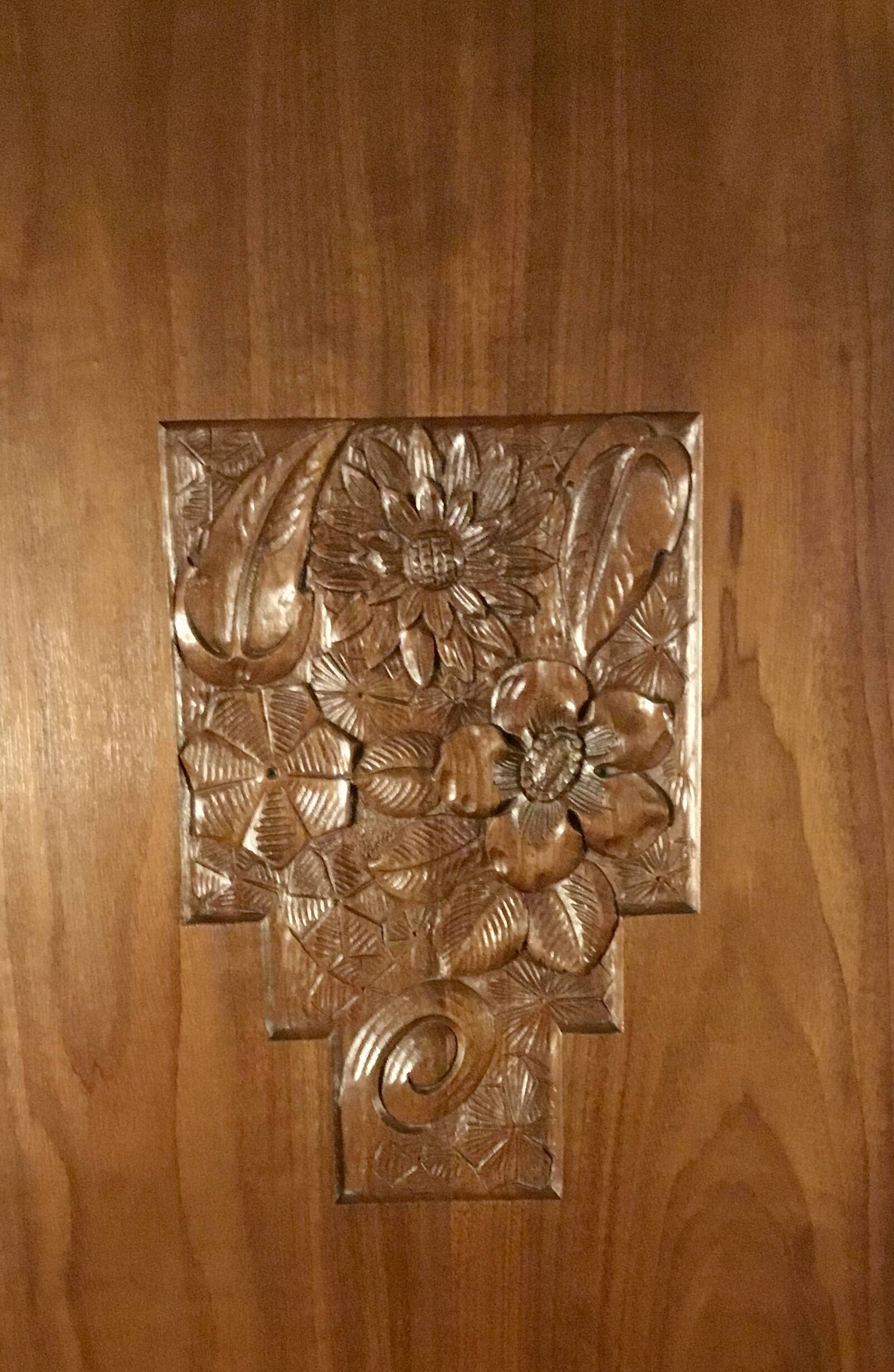 Art Deco mahogany wardrobe