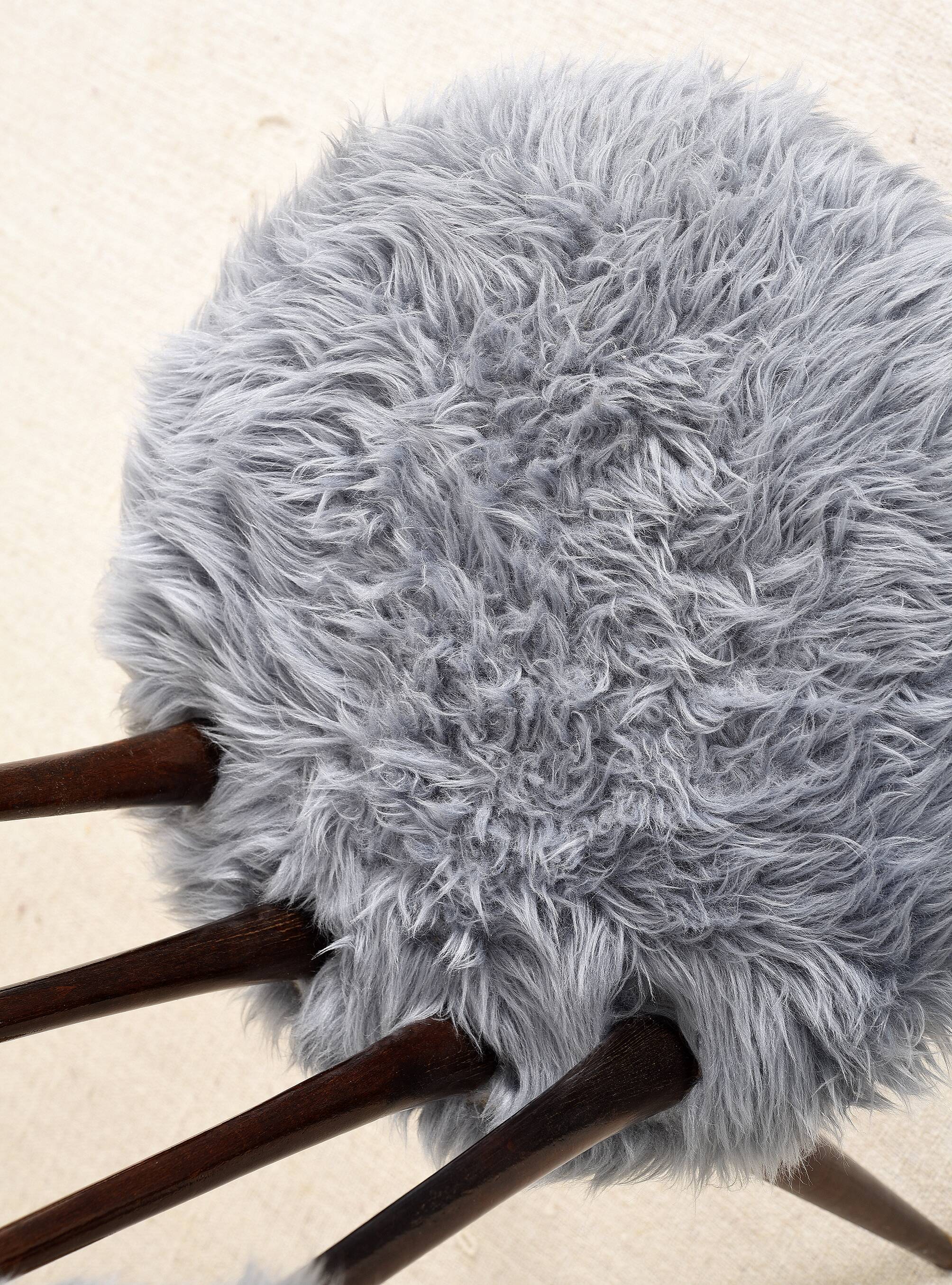 Blue Moumoute chair from the 60s.