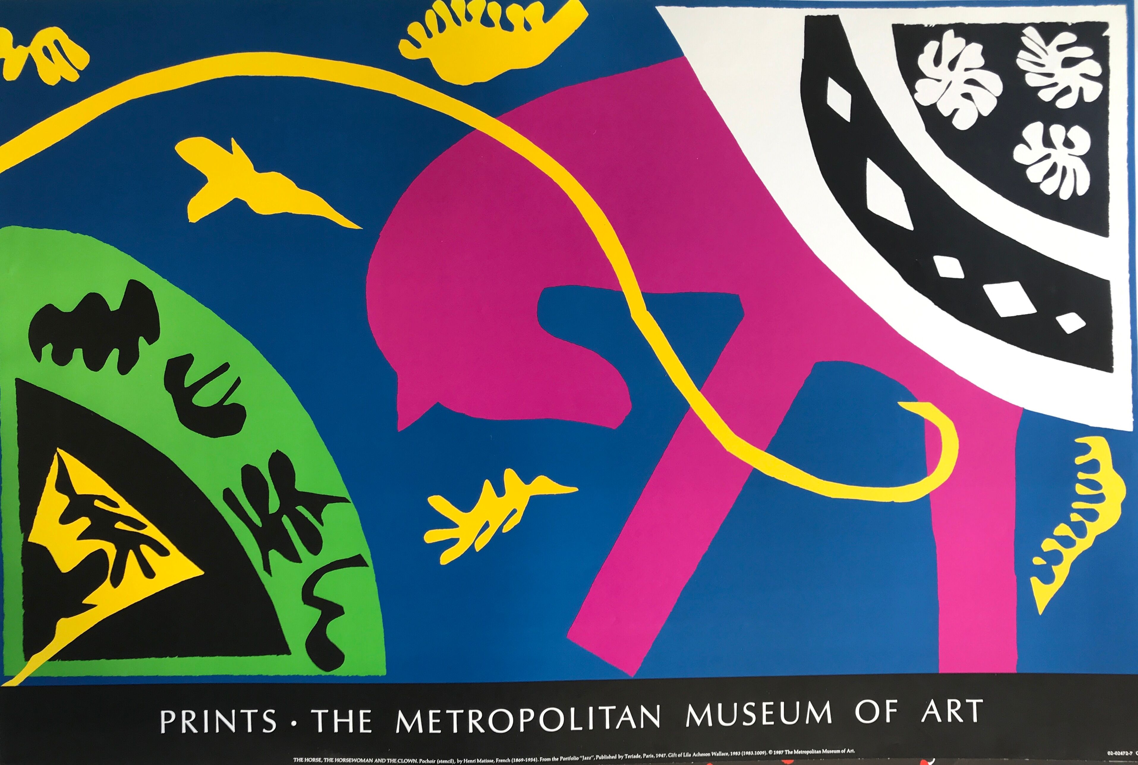 Original exhibition poster after Henri MATISSE, Moma, New York, 1987