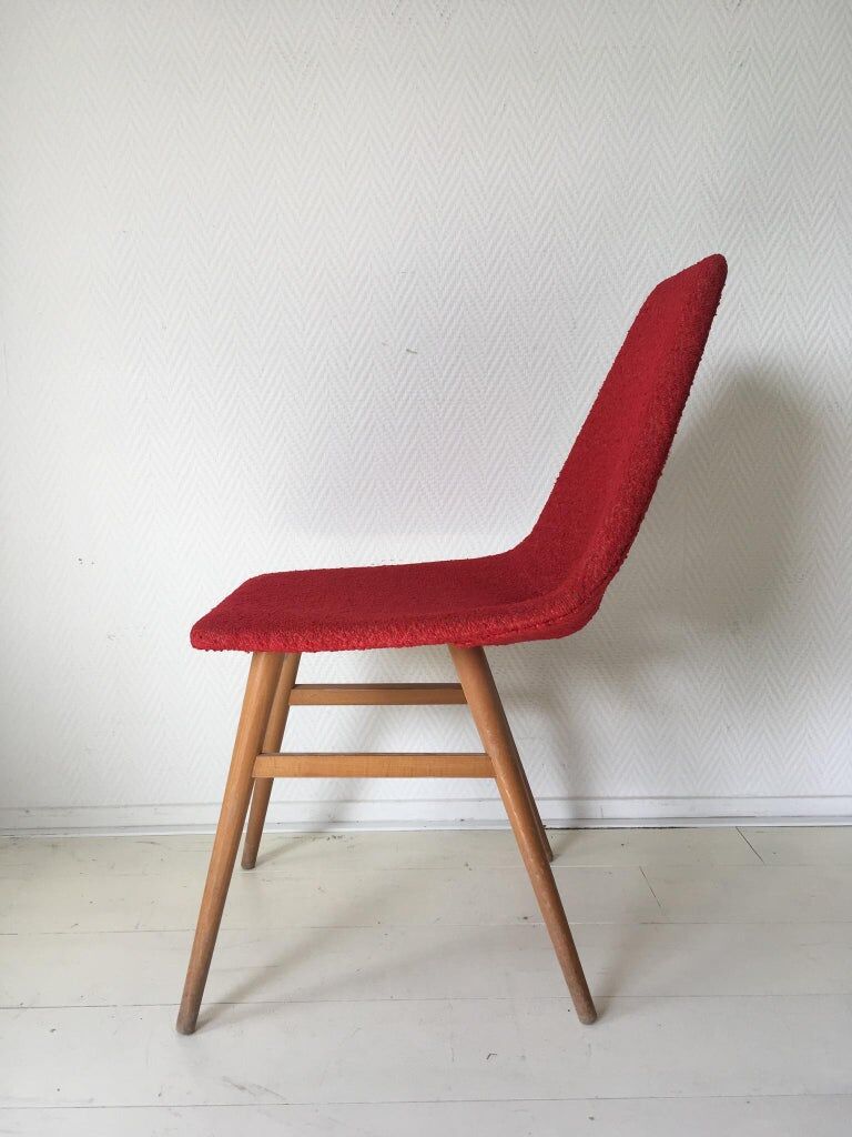 Midcentury hungarian chairs, side chairs by Judit Burian and Erika Szek, 1950s