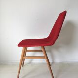 Midcentury hungarian chairs, side chairs by Judit Burian and Erika Szek, 1950s