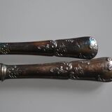 24 TABLE & DESSERT KNIVES SILVER METAL GOLDFORFER FRIONNET FRANCOIS LOUIS XV