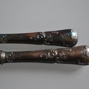 24 TABLE & DESSERT KNIVES SILVER METAL GOLDFORFER FRIONNET FRANCOIS LOUIS XV