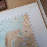 The North Atlantic, original map printed in 1879.