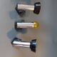Series of 3 Targetti Sankey 1970 chrome wall lights.