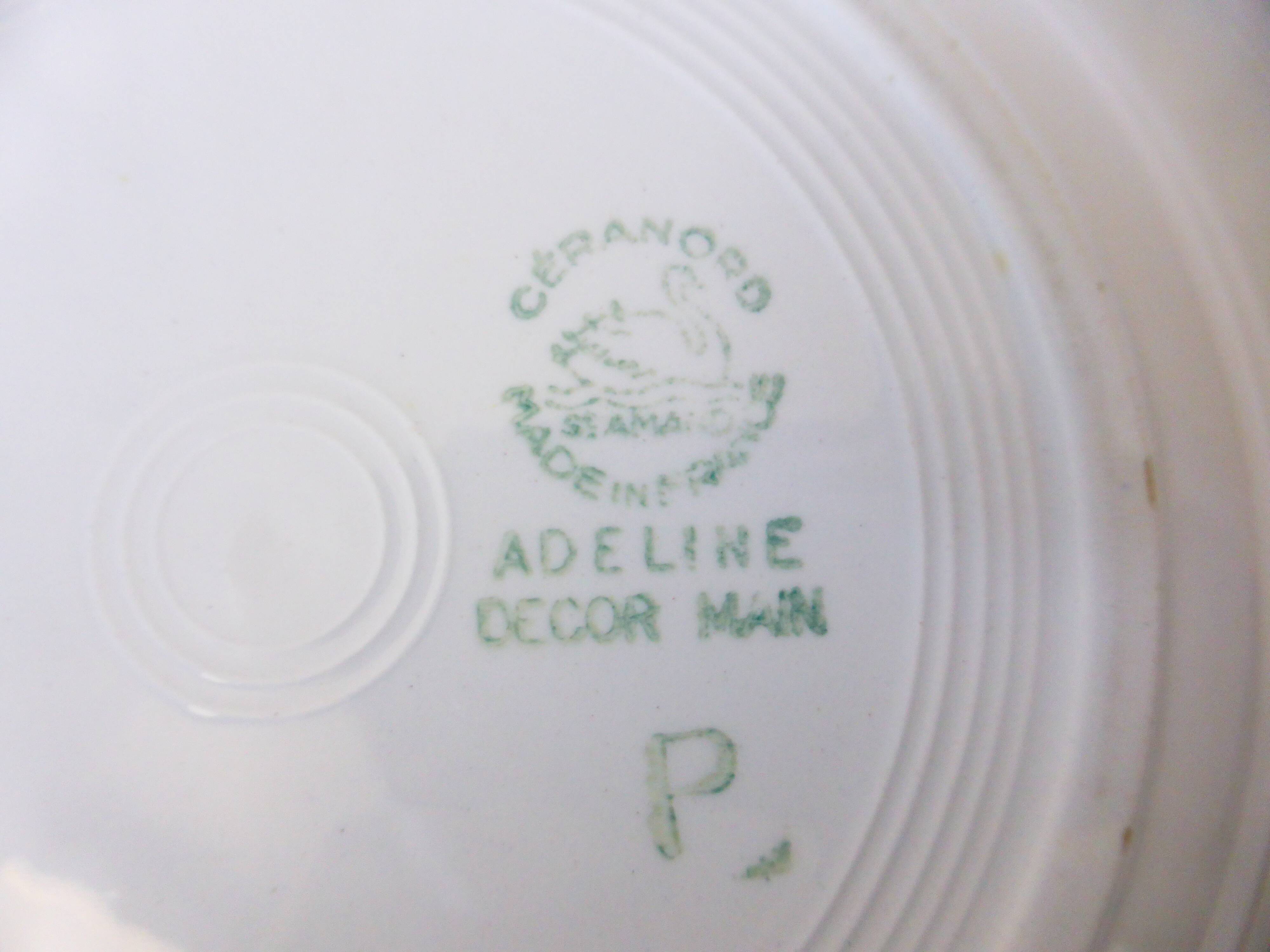2 assiettes creuses Céranord St Amand Adeline 210604