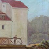 HST painting "The Bridge animated" by Gaetan Montagney