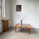 1940 marquetry oak coffee table