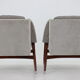 1980s pair of italian refurbished armchairs