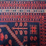 Handmade vintage Caucasian Karabagh rug 120cm x 179cm, 1940s