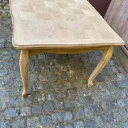 Table à manger Louis XV décapée en chêne massif 1970 215cm