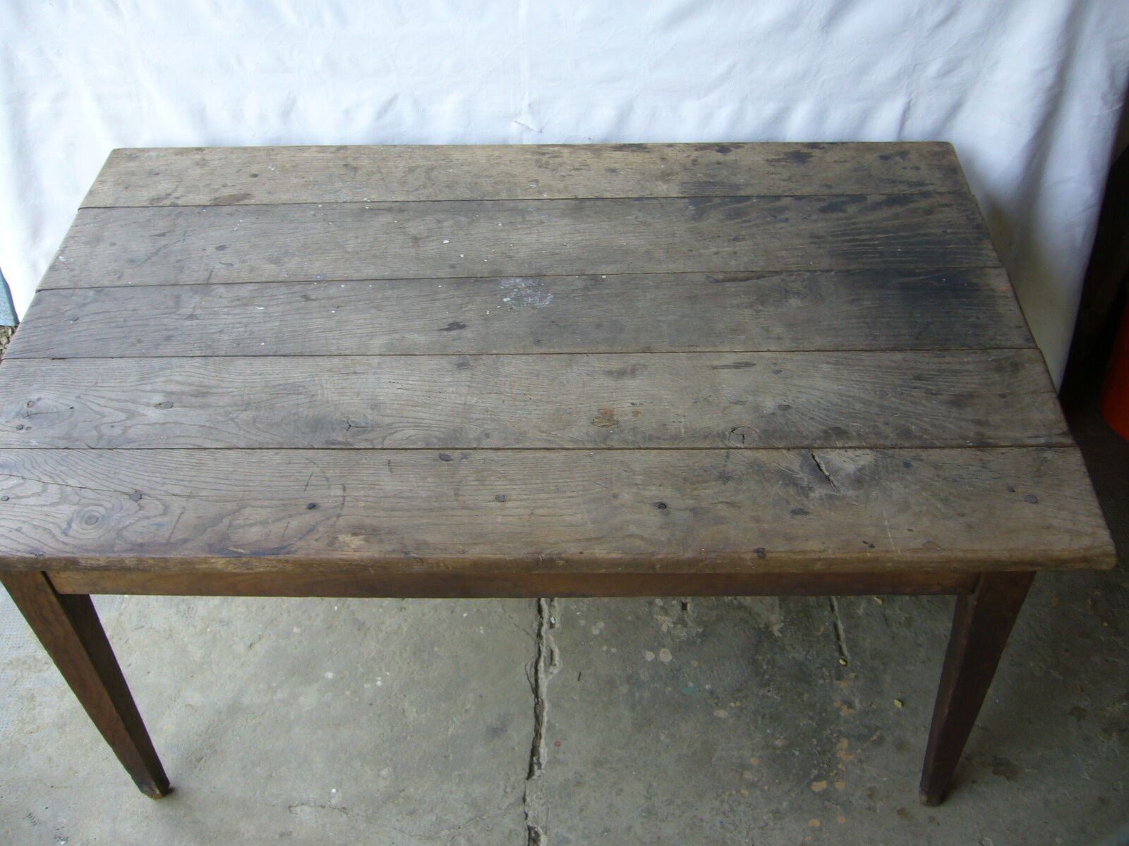 Old oak farm table