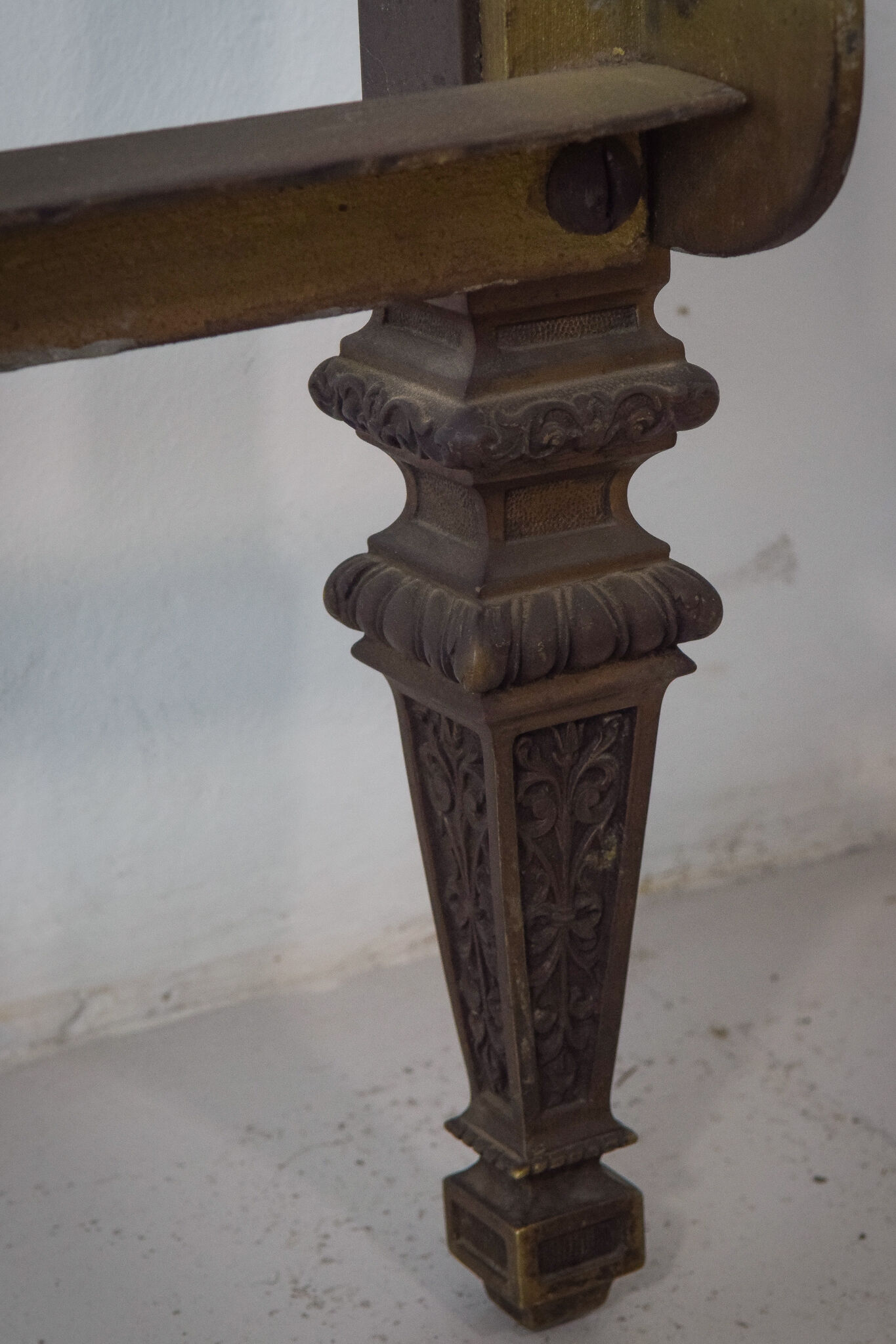 Exceptional decorative brass bed frame