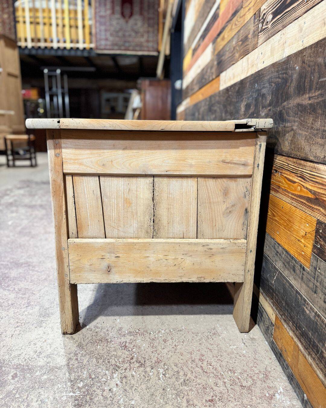 Antique chest in cherry wood