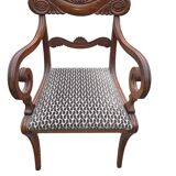 Regency style mahogany armchair