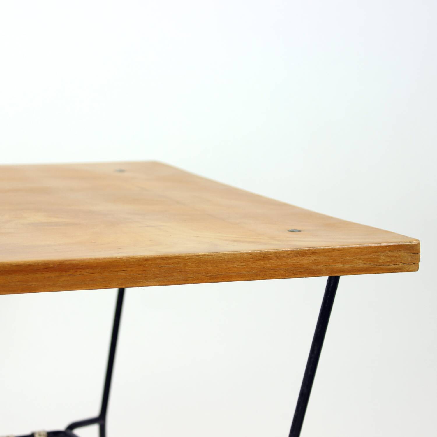 Coffee Table With Metal Base, Czechoslovakia 1960s