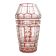 Biedermeier vase, double-layer crystal, Bohemia, Czech Republic, 19th century