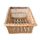 vintage wicker / rattan basket from the 70s
