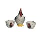 3-piece whimsical hen tea or chocolate set