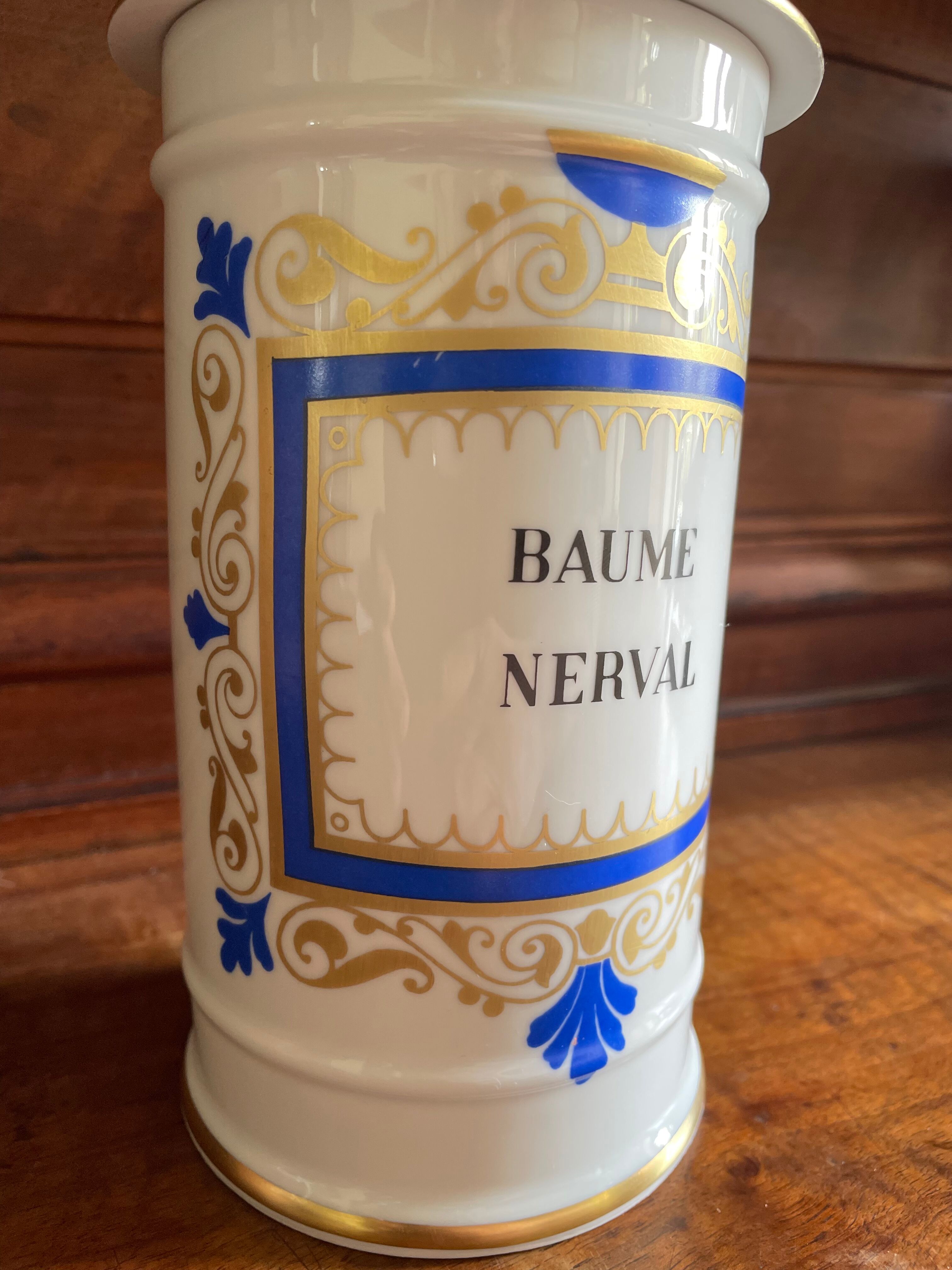 Limoges Ternet porcelain medicine jar