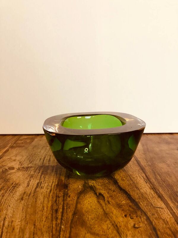 Cendrier en verre sommerso  de Murano