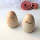 Salt shaker pepper glazed stoneware egg shape