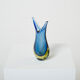 Set of two vases Sommerso glass of Murano 1970
