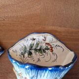 Pair of bouquet holders in Nevers earthenware - By Amand Hiver