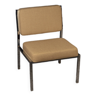 Vintage 60s-70s armchair in the Airborne style in chrome