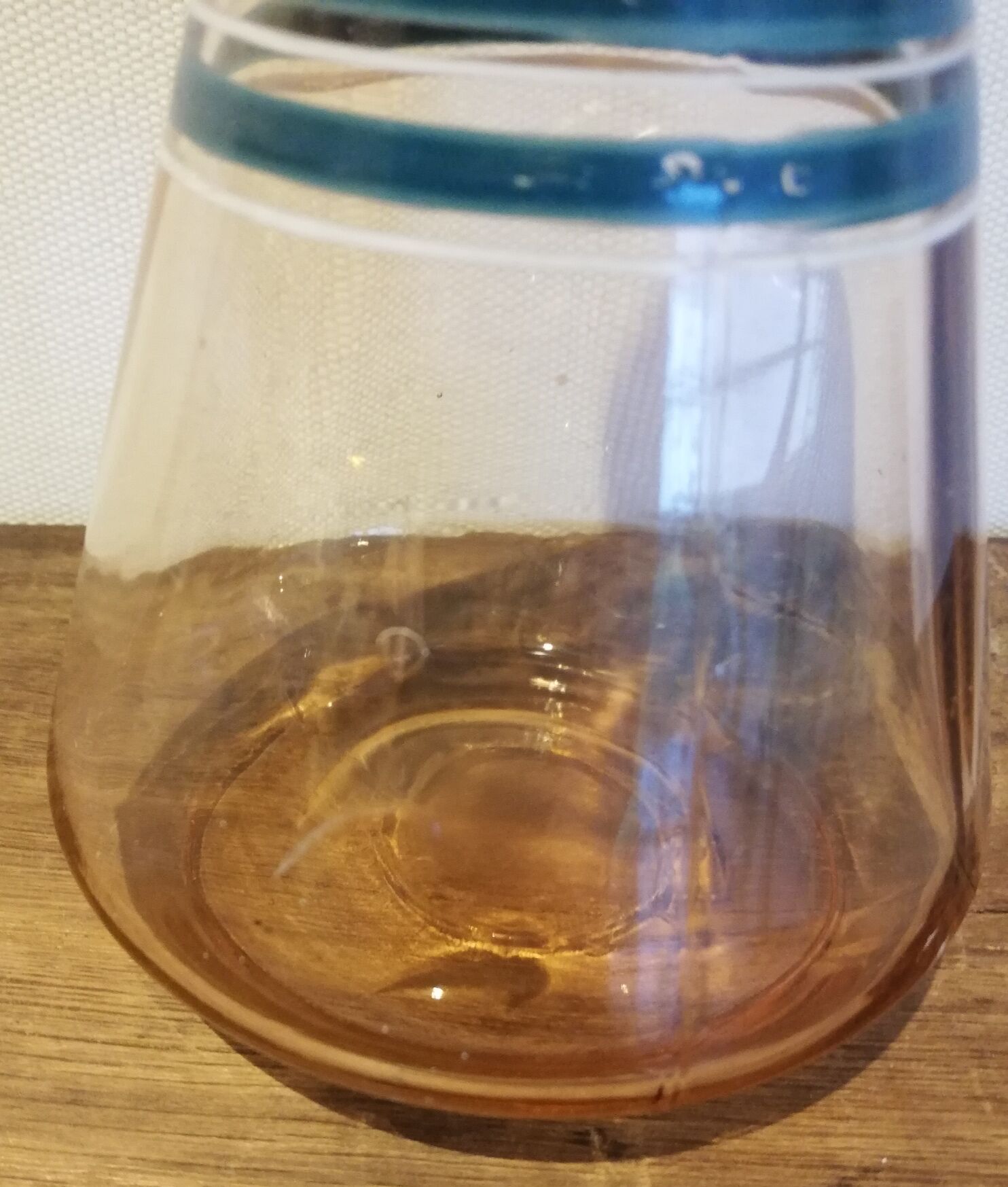 Molded glass decanter