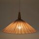 Suspension ELEONORE — 60 cm, lin et coton rayé terra