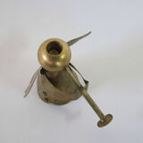 Brass angel candle holder
